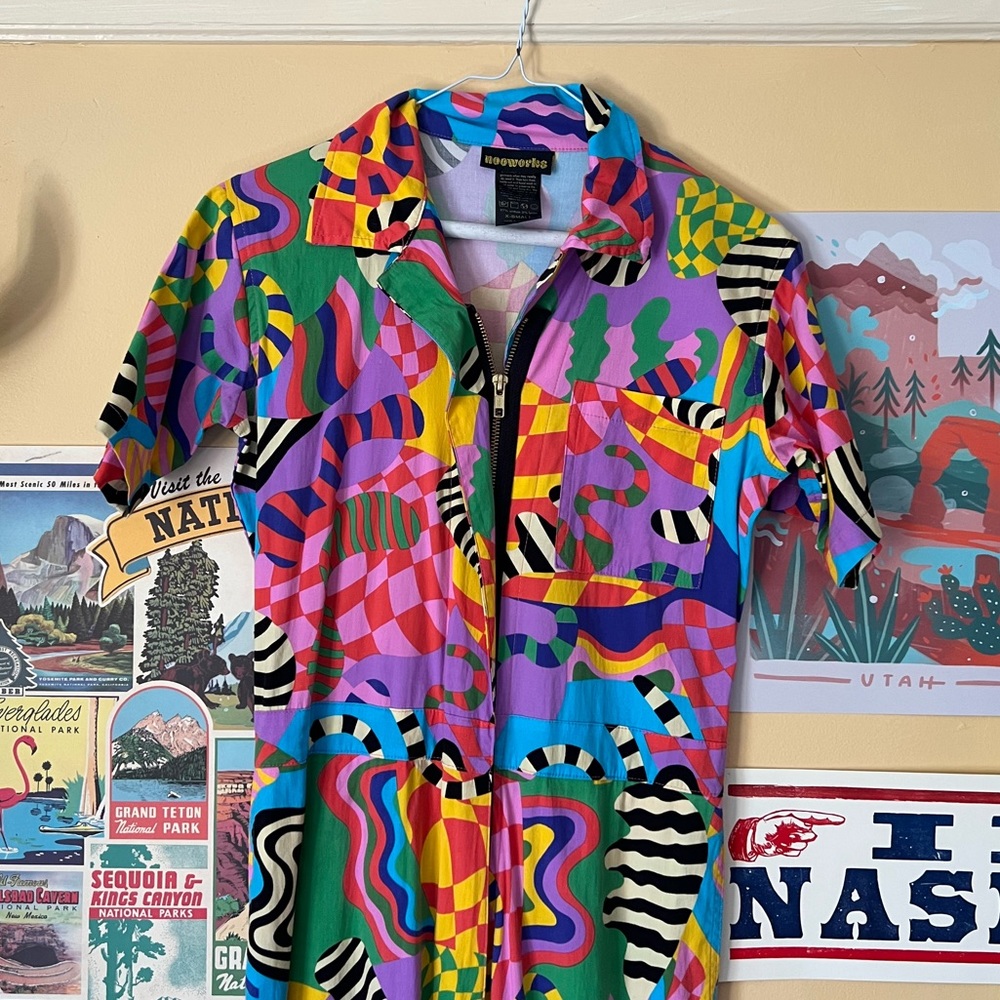 Nooworks Coverall Jumpsuit in Party Time, X-Small